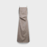 Clara - Robe maxi fluide en lin gris-marron