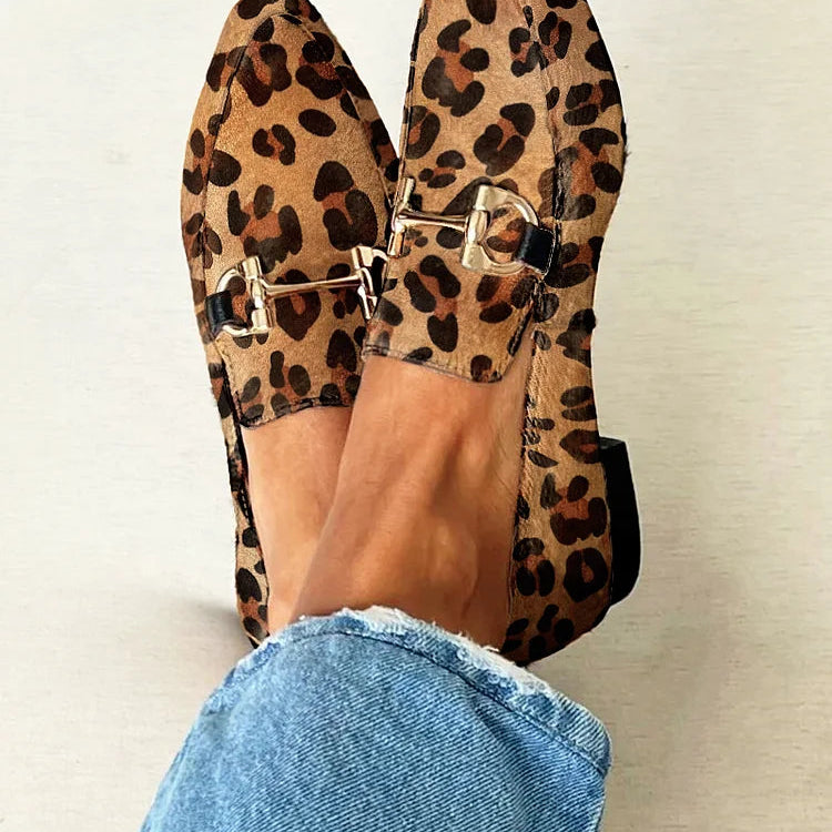 Gia | Mocassins Élégants Léopard
