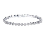 Éloria | Bracelet tennis 4 mm ajustable finition or ou argent 17 cm