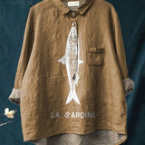 Lily | Sardine Grafik Shirt