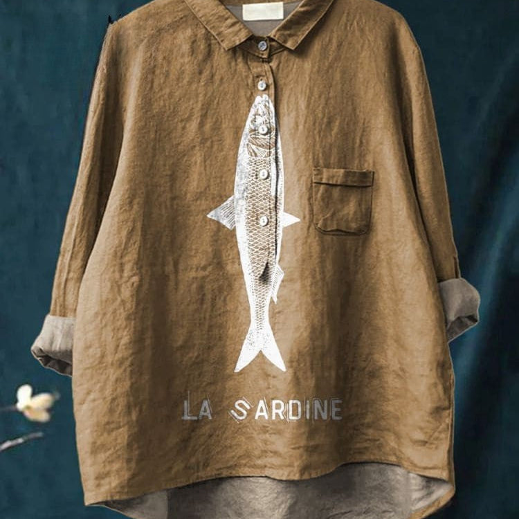Lily | Sardine Grafik Shirt