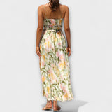 Annalise - Robe maxi imprimée colorée à fente