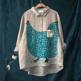 Henrietta | Verspieltes Polka Dot Huhn T-Shirt