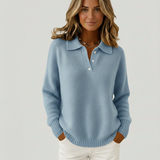 Clémentine | Pull doux avec col