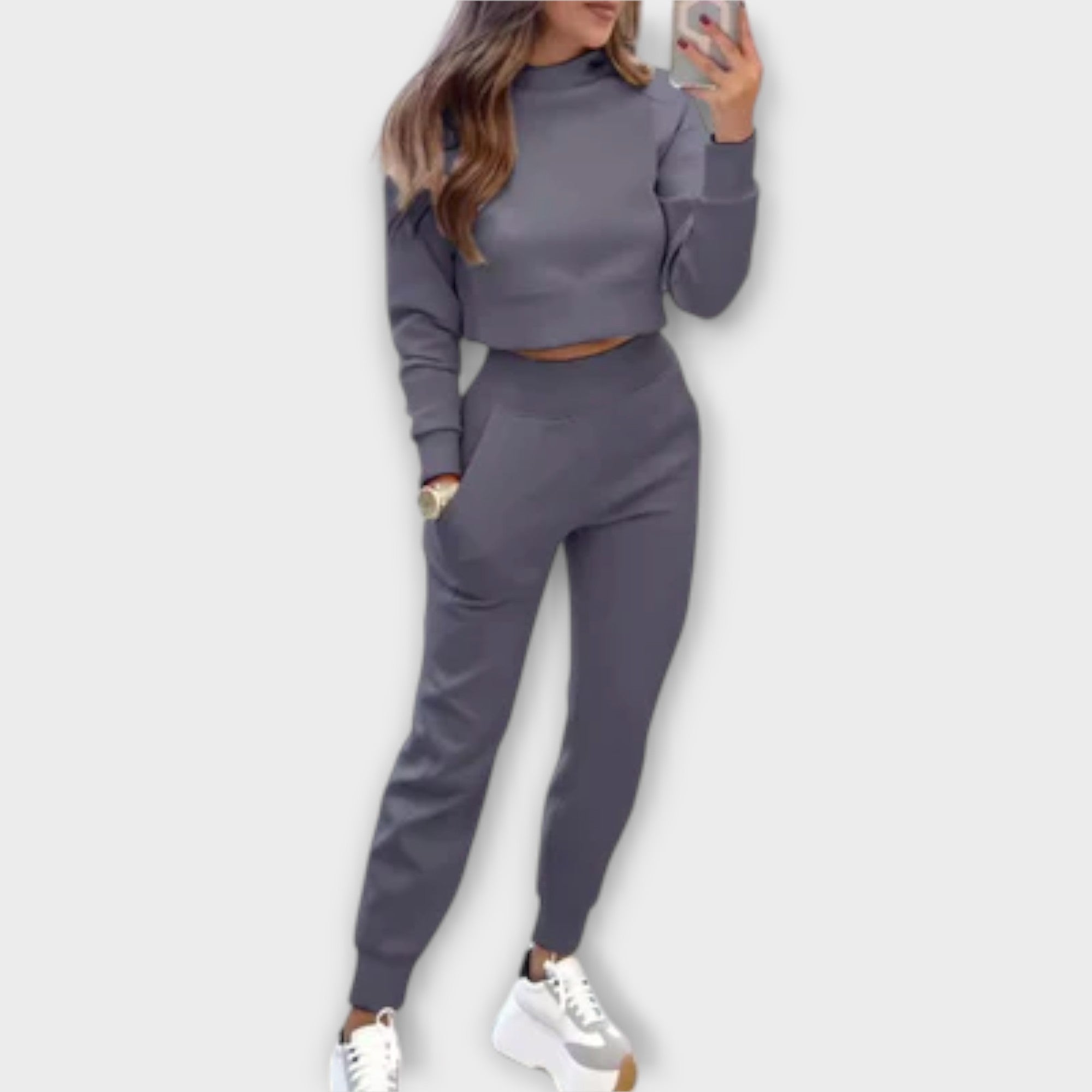 Brooklyn - Jogging décontracté crème