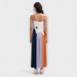 Summer - Schickes Colorblock-Kleid mit Quasten