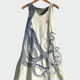 Robe crème à motif pieuvre