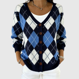 Cardigan en Maille Confortable Boutonné