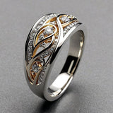 Bague Classique Câble Bicolore