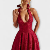 Catalina - Robe midi romantique blanche