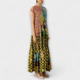 Amara - Robe maxi plissée imprimé animal