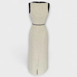 Irene - Cremefarbenes ärmelloses Kleid