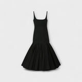 Cassie - Robe midi noire style Agave