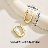 Boucles d'oreilles géométriques élégantes