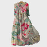 Romantisches Boho-Kleid mit Wildblumen