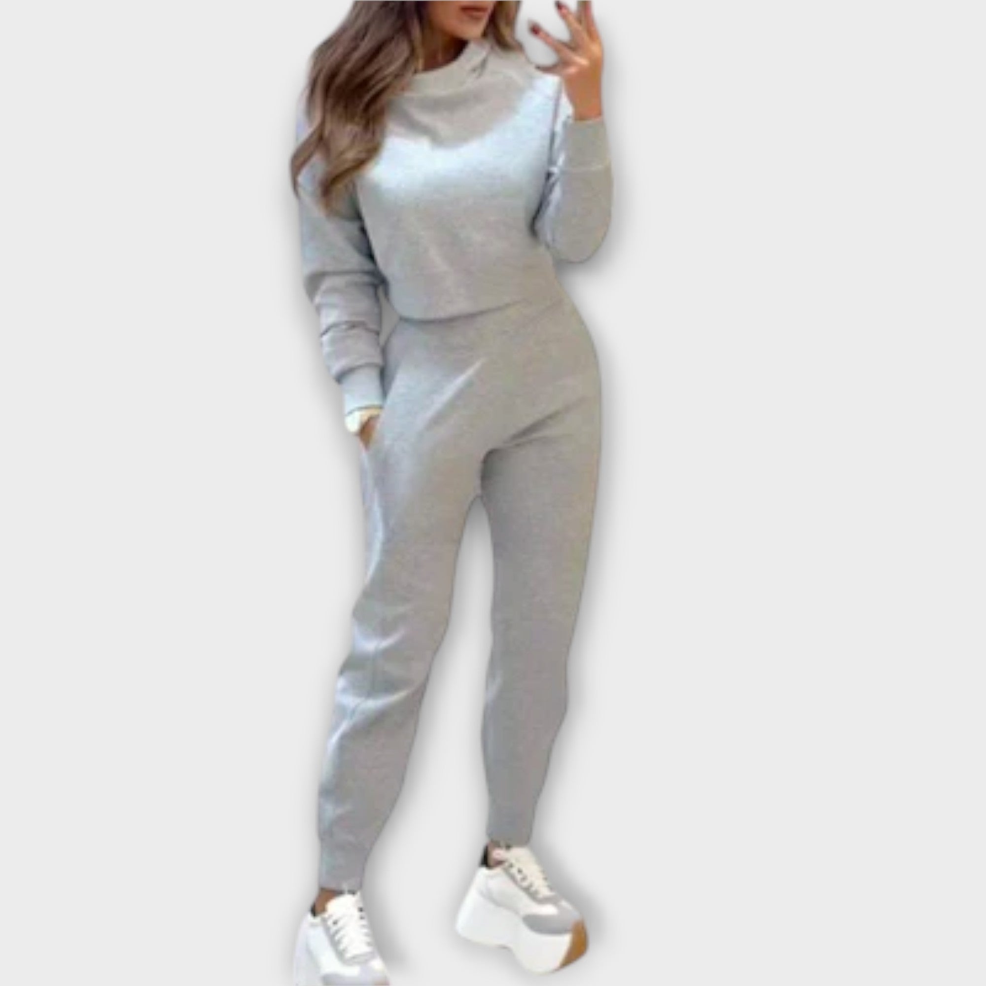 Brooklyn - Jogging décontracté crème