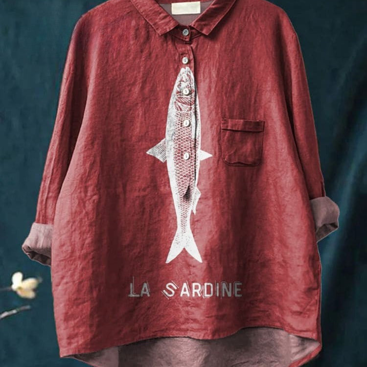 Lily | Sardine Grafik Shirt