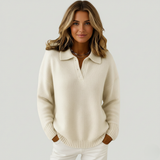 Clémentine | Pull doux avec col