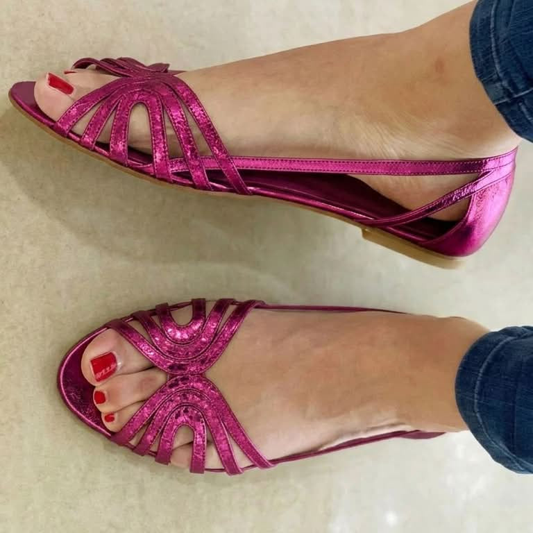 Eleonora | Goldene Sommer-Sandalen