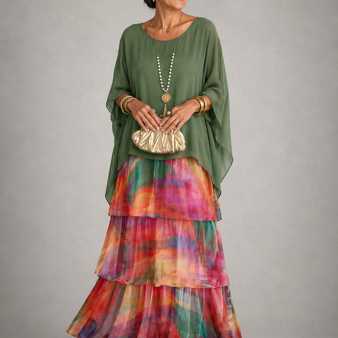Garance | Robe Maxi Fluide et Élégante