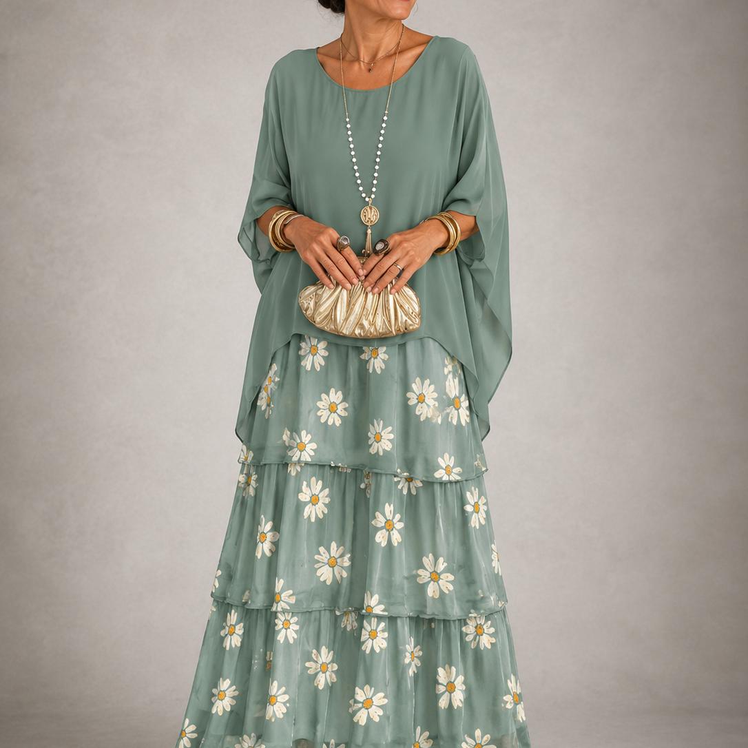 Garance | Robe Maxi Fluide et Élégante