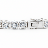 Éloria | Bracelet tennis 4 mm ajustable finition or ou argent 17 cm