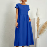 Clara | Robe Midi Fluide à Poches
