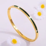 Bracelet Vert Doré