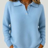 Clémentine | Pull doux avec col