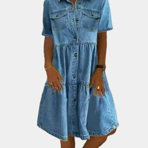 Robe en jean bohème