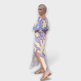Georgia - Buntes Off-Shoulder-Maxikleid mit Print
