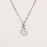 Collier Classique avec Pendentif en Zirconia