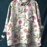 Lina | Lebhaft Blumenbesticktes Shirt