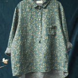 Lina | Lebhaft Blumenbesticktes Shirt