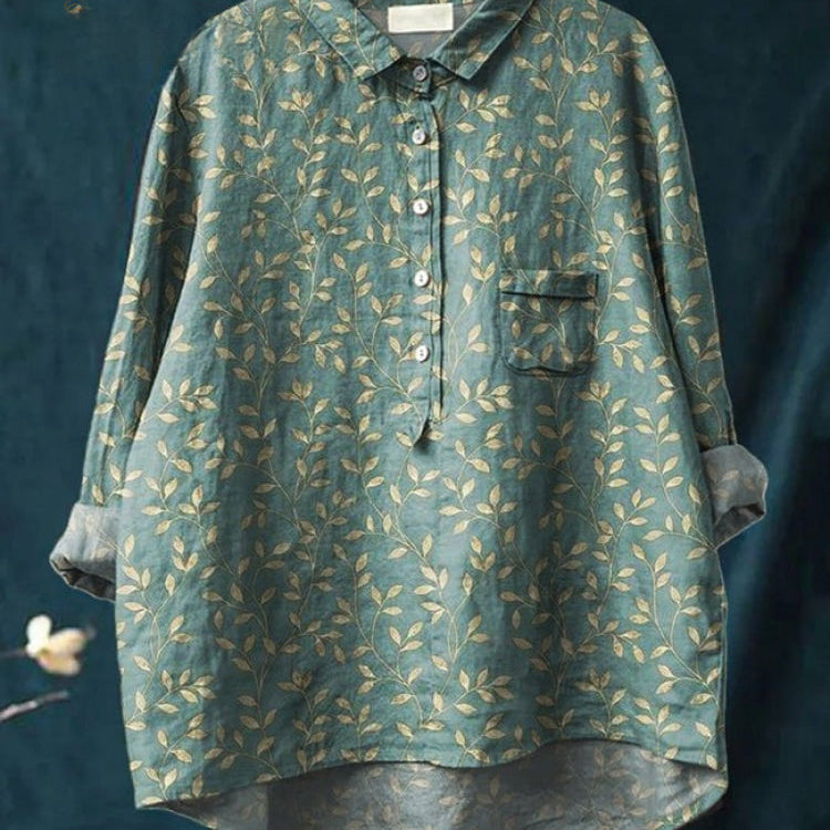 Lina | Lebhaft Blumenbesticktes Shirt