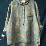 Lina | Lebhaft Blumenbesticktes Shirt