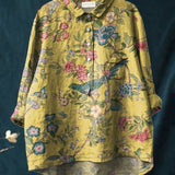 Lina | Lebhaft Blumenbesticktes Shirt