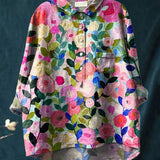 Lina | Lebhaft Blumenbesticktes Shirt