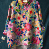 Lina | Lebhaft Blumenbesticktes Shirt