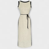 Irene - Cremefarbenes ärmelloses Kleid