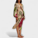 Tracey - Buntes Bindetunika-Maxikleid