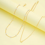 Ensemble Collier et Bracelet Minimaliste Élégant