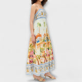 Lumen - Buntes Maxikleid mit Print
