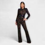 Theresia - Weisser Spitzen-Jumpsuit mit Korsett