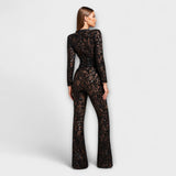 Theresia - Weisser Spitzen-Jumpsuit mit Korsett