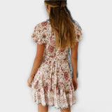 Amina - Robe courte à motif bohème