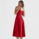 Zipporas - Tailliertes Bustierkleid mit Frühlingsblumen