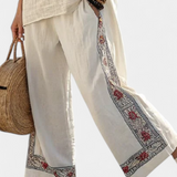 Amália - Ensemble méditerranéen beige brodé
