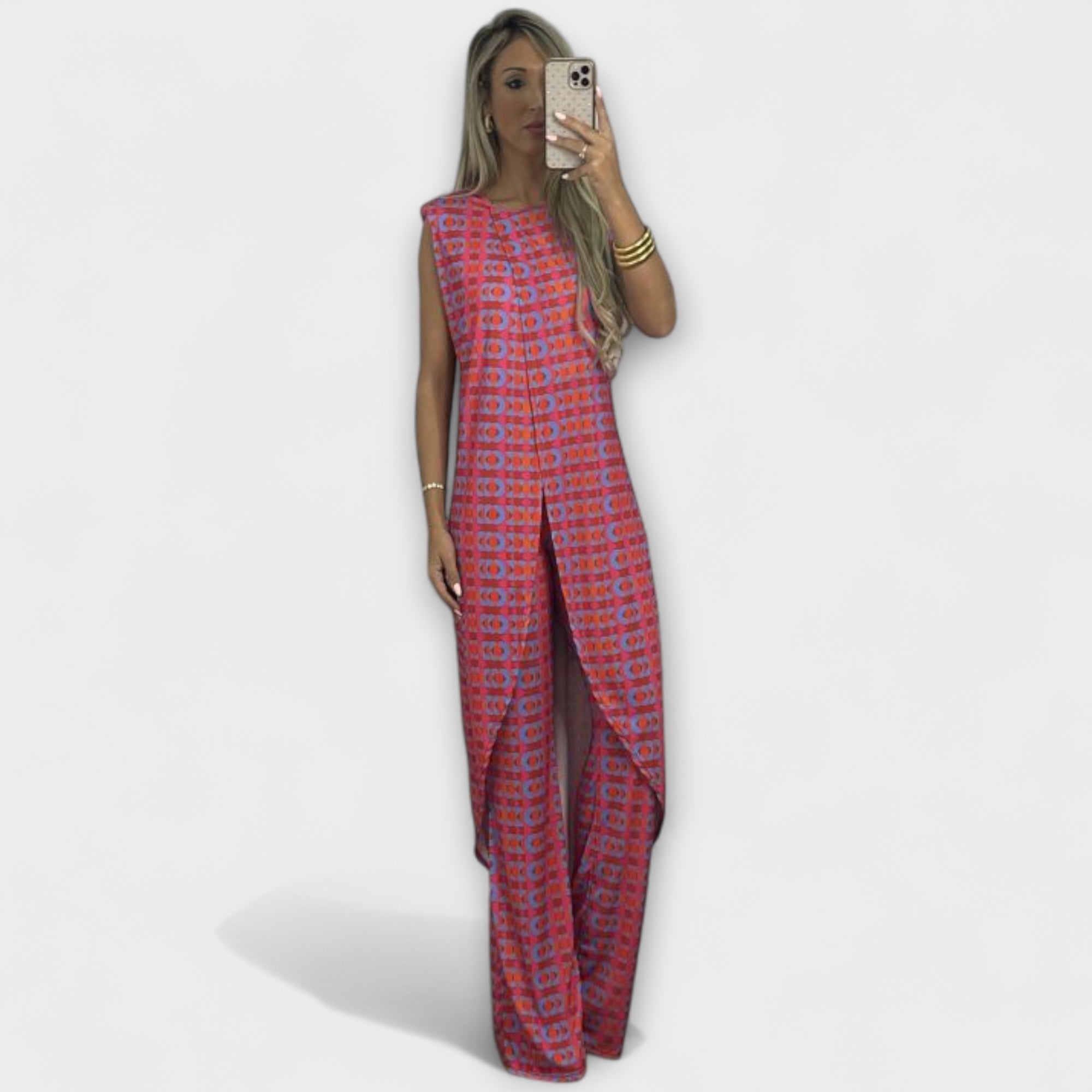 Coordinato Fally - Combinaison rouille fendue