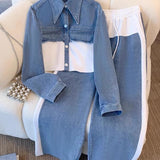 Holbrook™ | Ensemble Veste Courte Colorblock & Pantalon Large